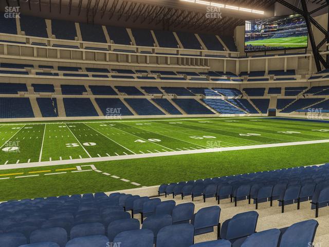 Seating view for Lucas Oil Stadium Section 142