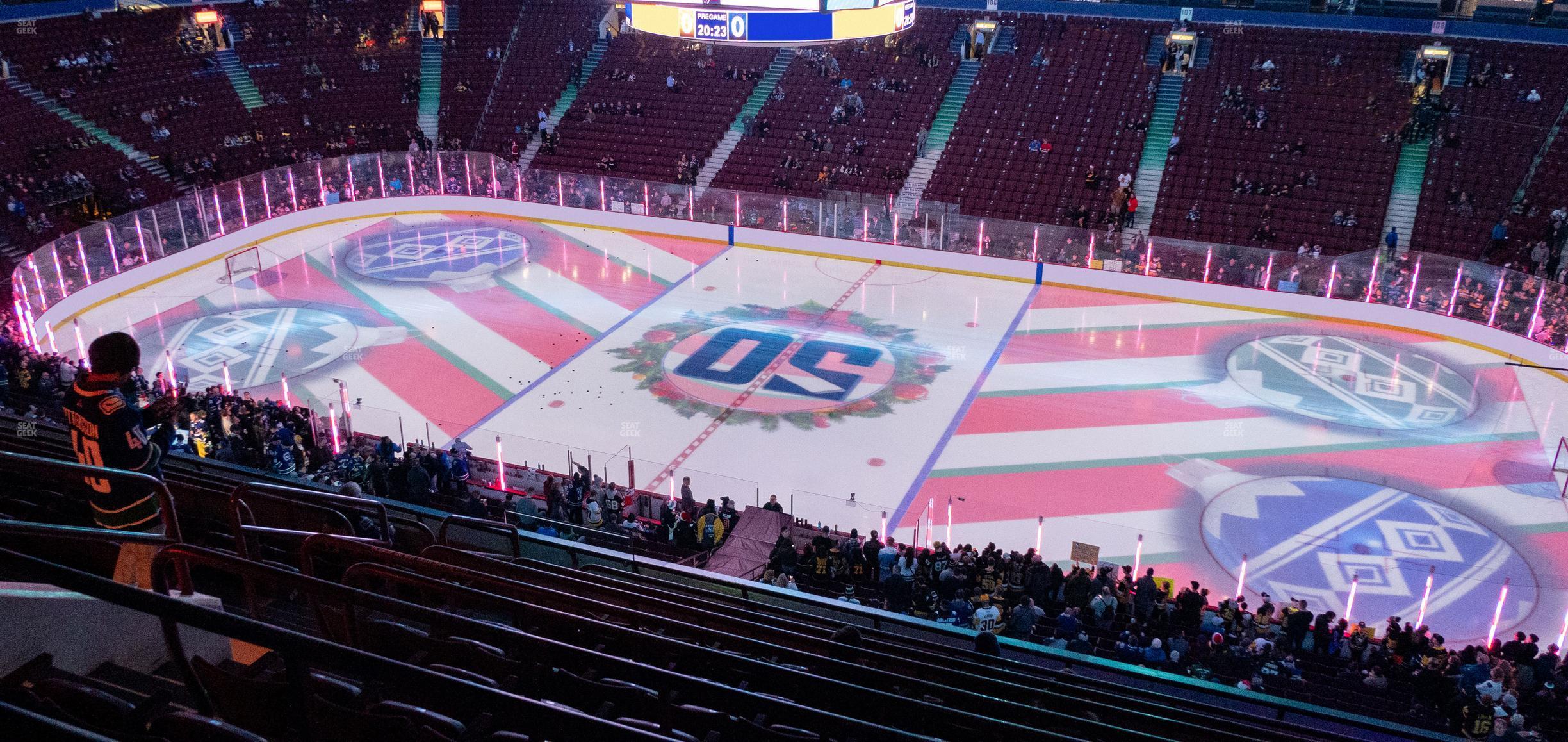 Seating view for Rogers Arena Section 322