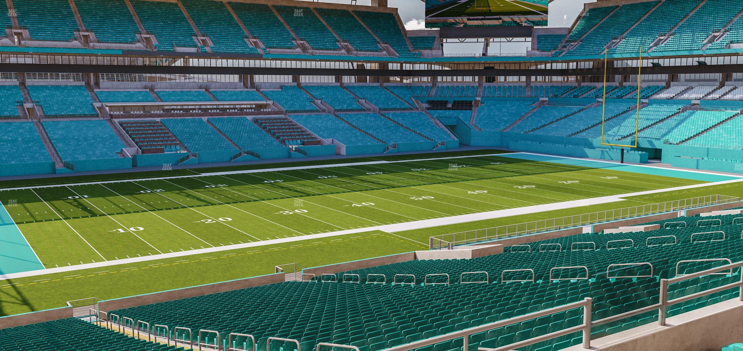 Seating view for Hard Rock Stadium Section 222