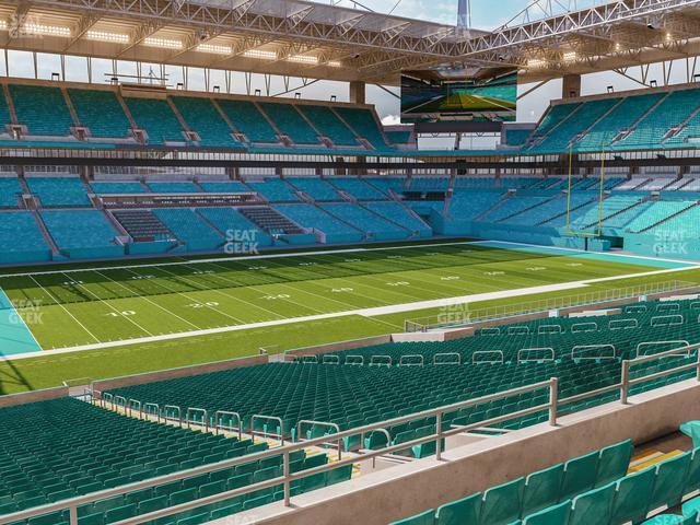 Seating view for Hard Rock Stadium Section 222