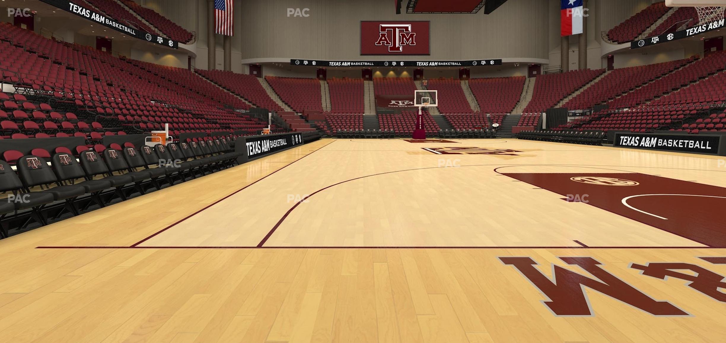 Seating view for Reed Arena Section Floor 6