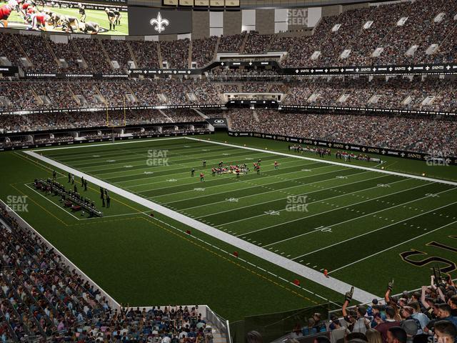 Seating view for Caesars Superdome Section 329