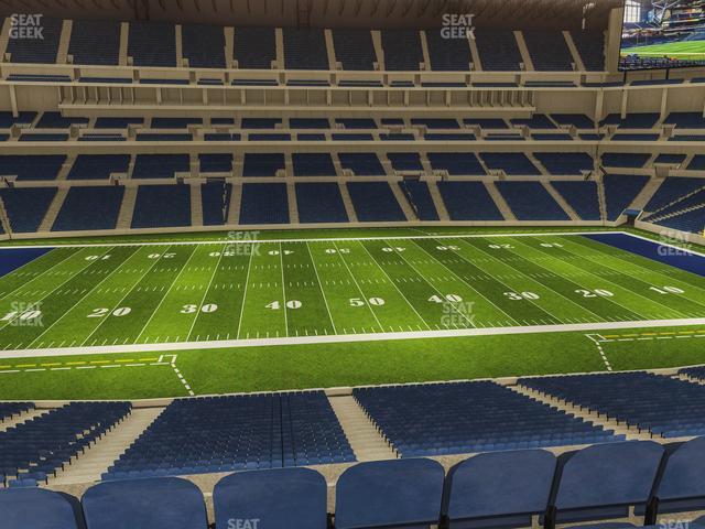 Seating view for Lucas Oil Stadium Section 314