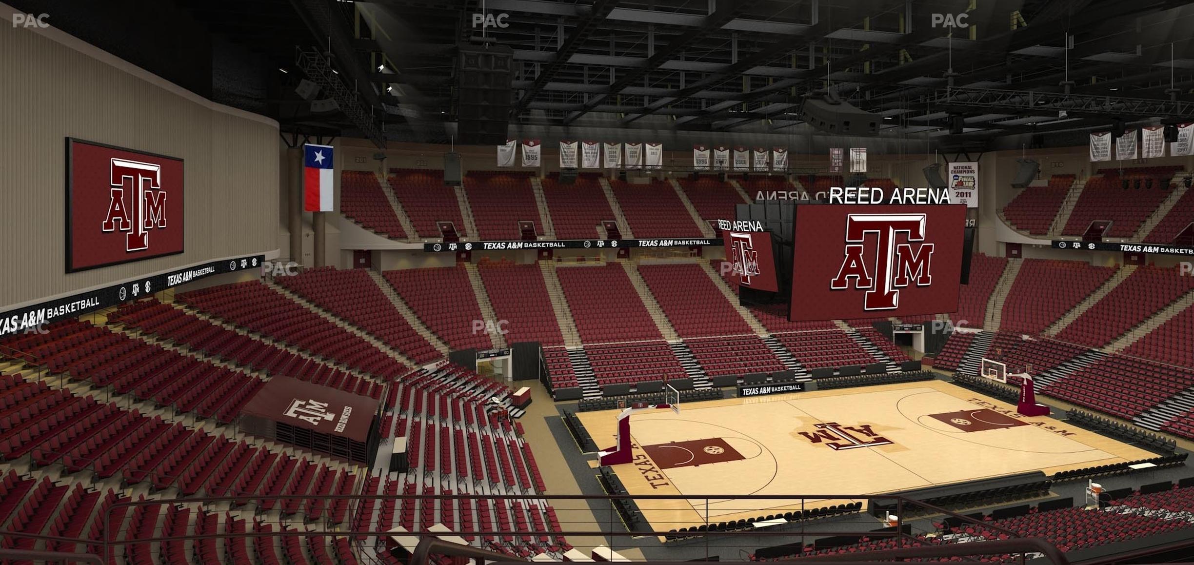 Seating view for Reed Arena Section 224