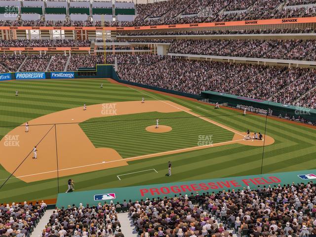 Seating view for Progressive Field Section Suite 255