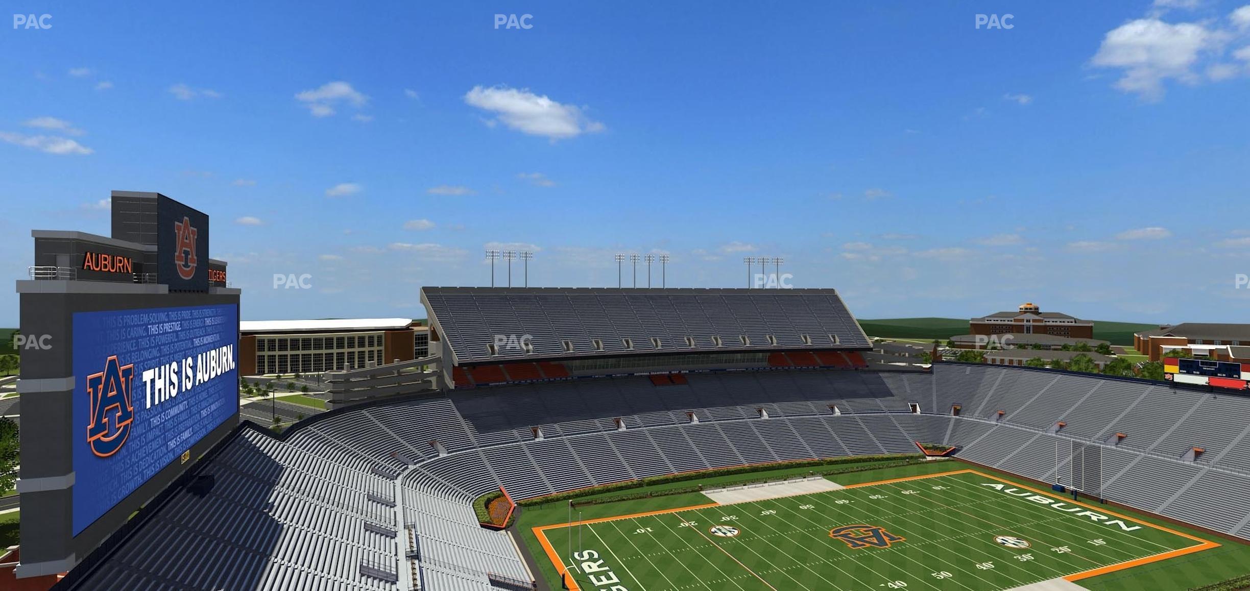 Seating view for Jordan-Hare Stadium Section 99