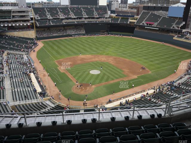 Seating view for Target Field Section 313