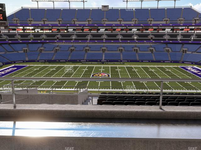 Seating view for M&T Bank Stadium Section Suite 318