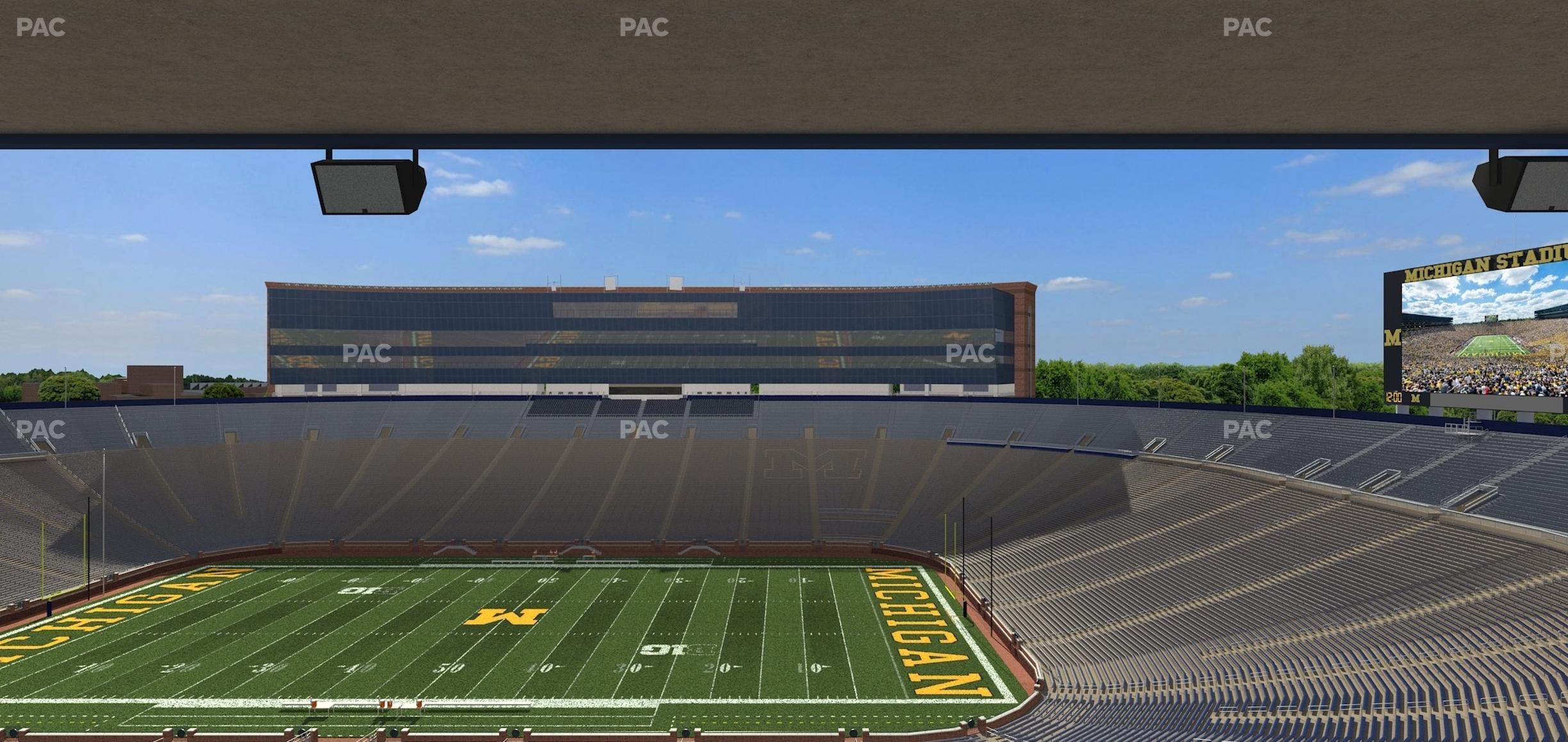 Seating view for Michigan Stadium Section 414