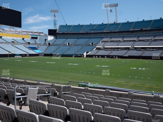 Seating view for EverBank Stadium Section Gallagher Club 7