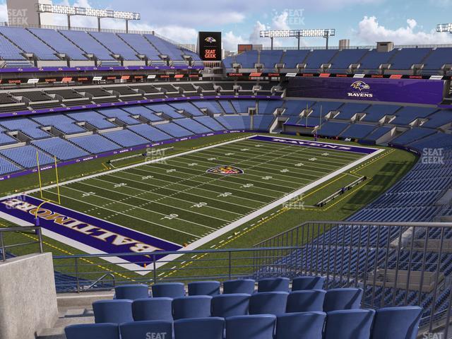 Seating view for M&T Bank Stadium Section 534