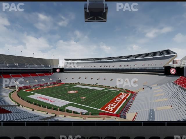 Seating view for Bryant Denny Stadium Section Champions Club 2