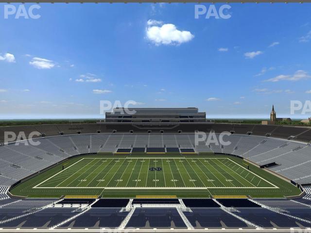 Seating view for Notre Dame Stadium Section Corbett Club 807