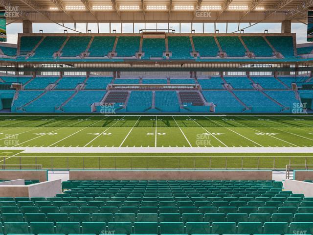 Seating view for Hard Rock Stadium Section 118