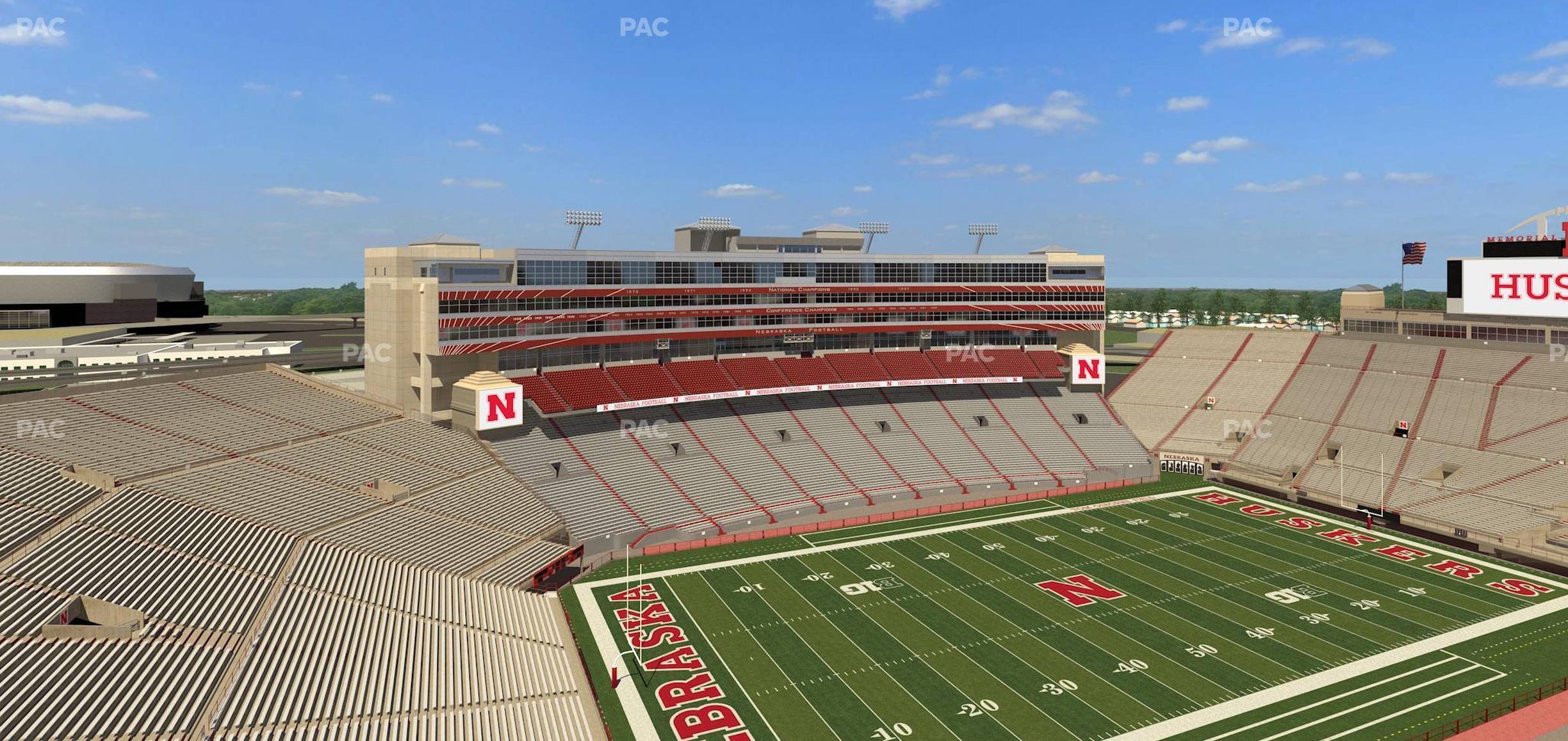 Seating view for Memorial Stadium Nebraska Section 613