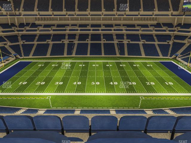 Seating view for Lucas Oil Stadium Section 513