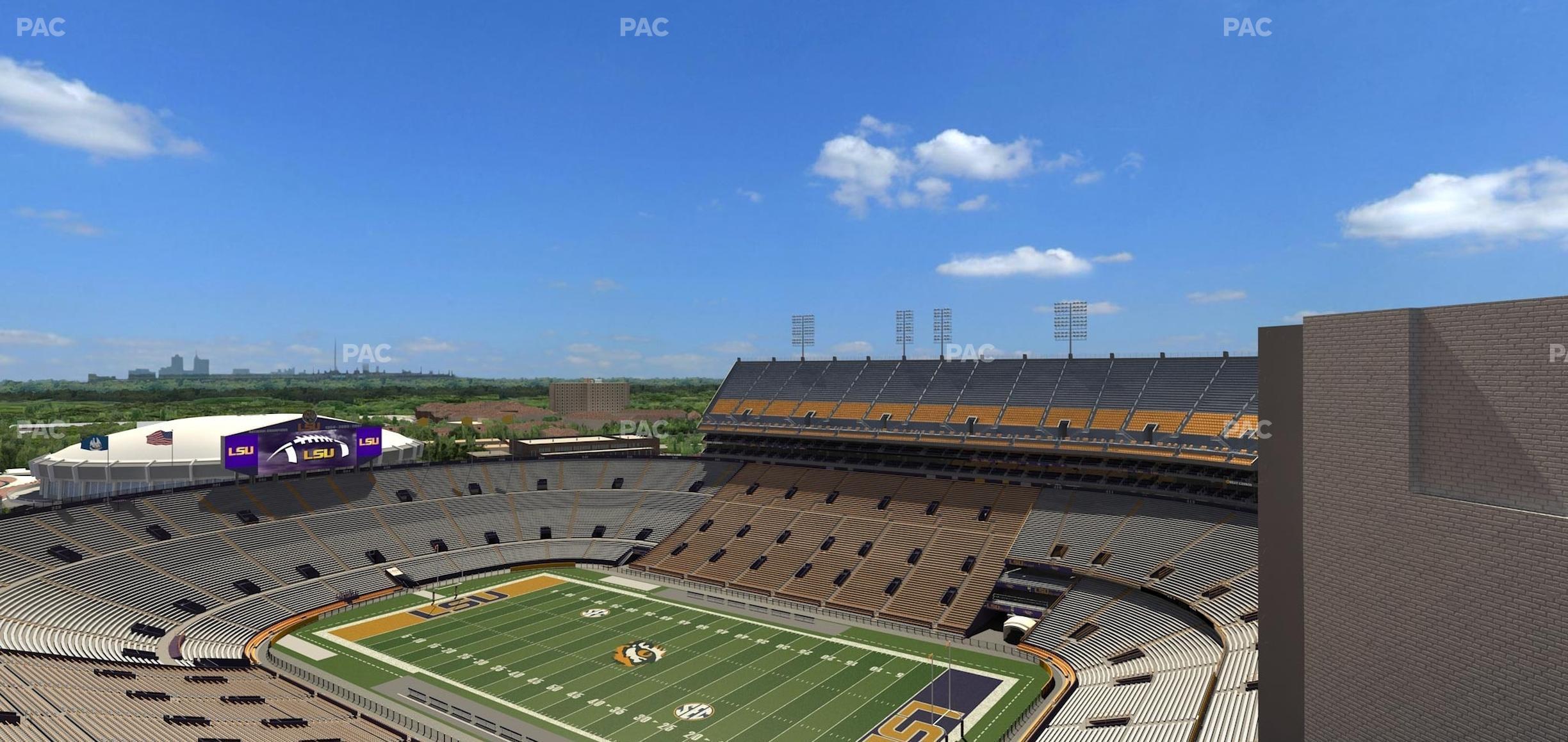 Seating view for Tiger Stadium Section 610