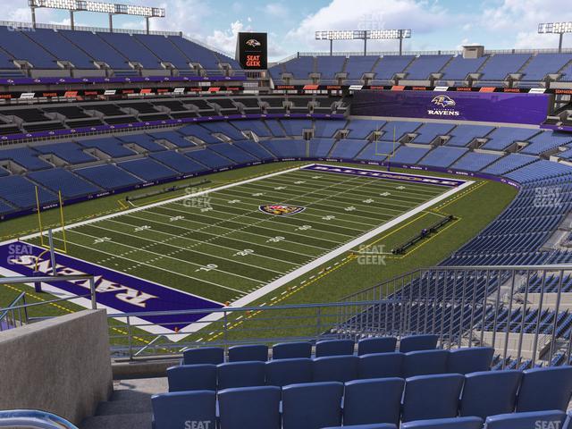 Seating view for M&T Bank Stadium Section 507