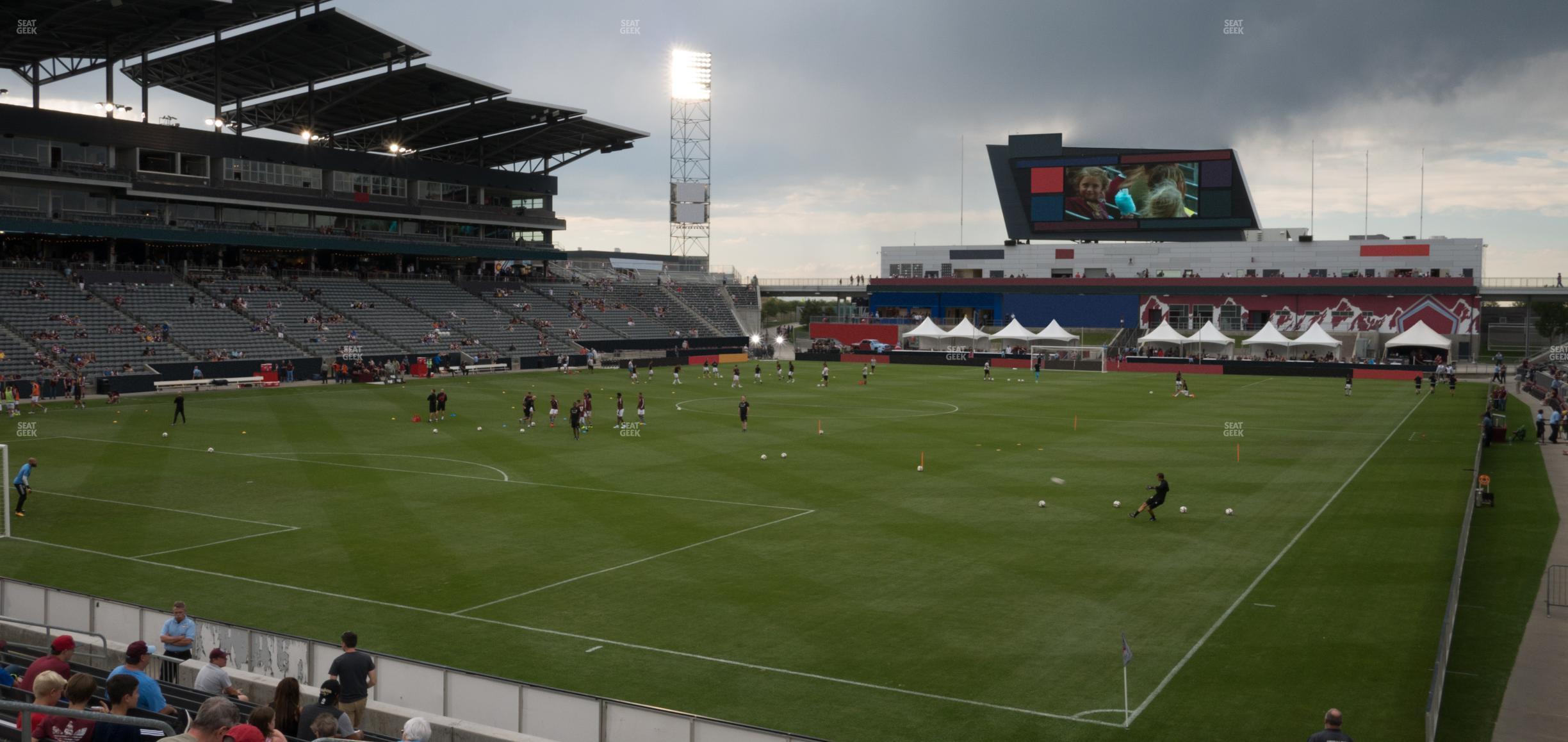 Seating view for Dick's Sporting Goods Park Section 114