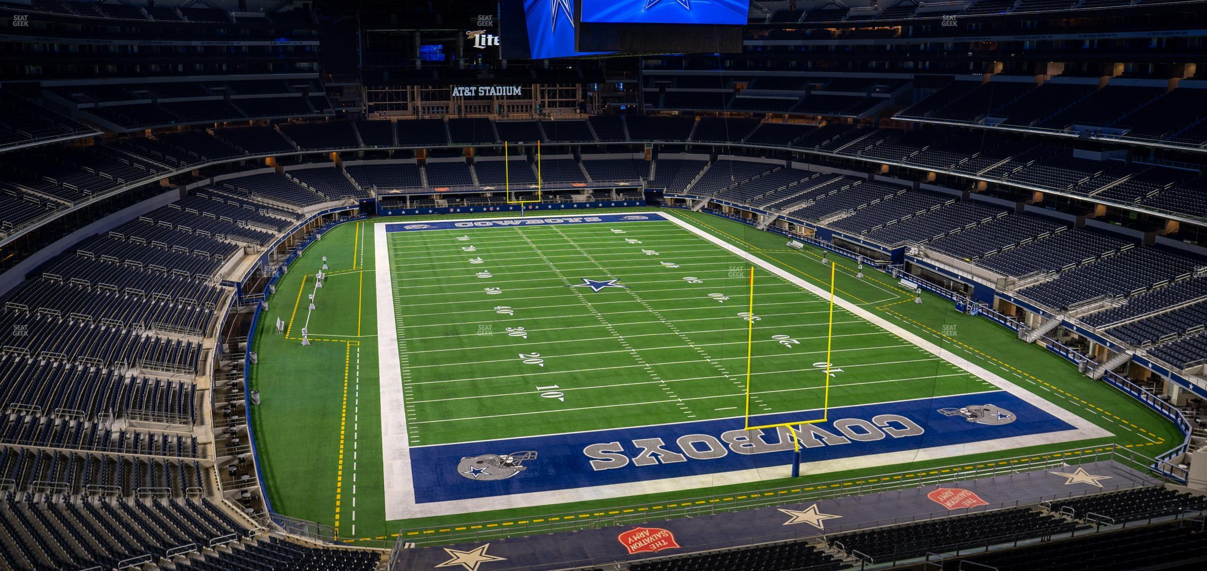 Seating view for AT&T Stadium Section 350