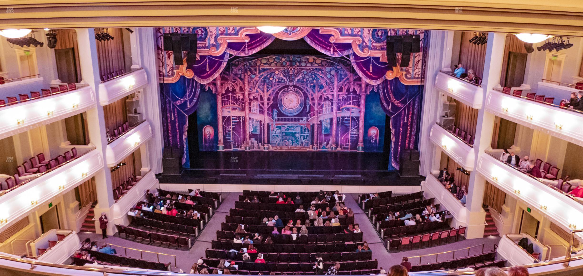 Seating view for Bass Performance Hall Section Mezzanine Center