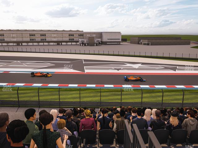 Seating view for Circuit of The Americas Section Turn 19 Bleachers 1