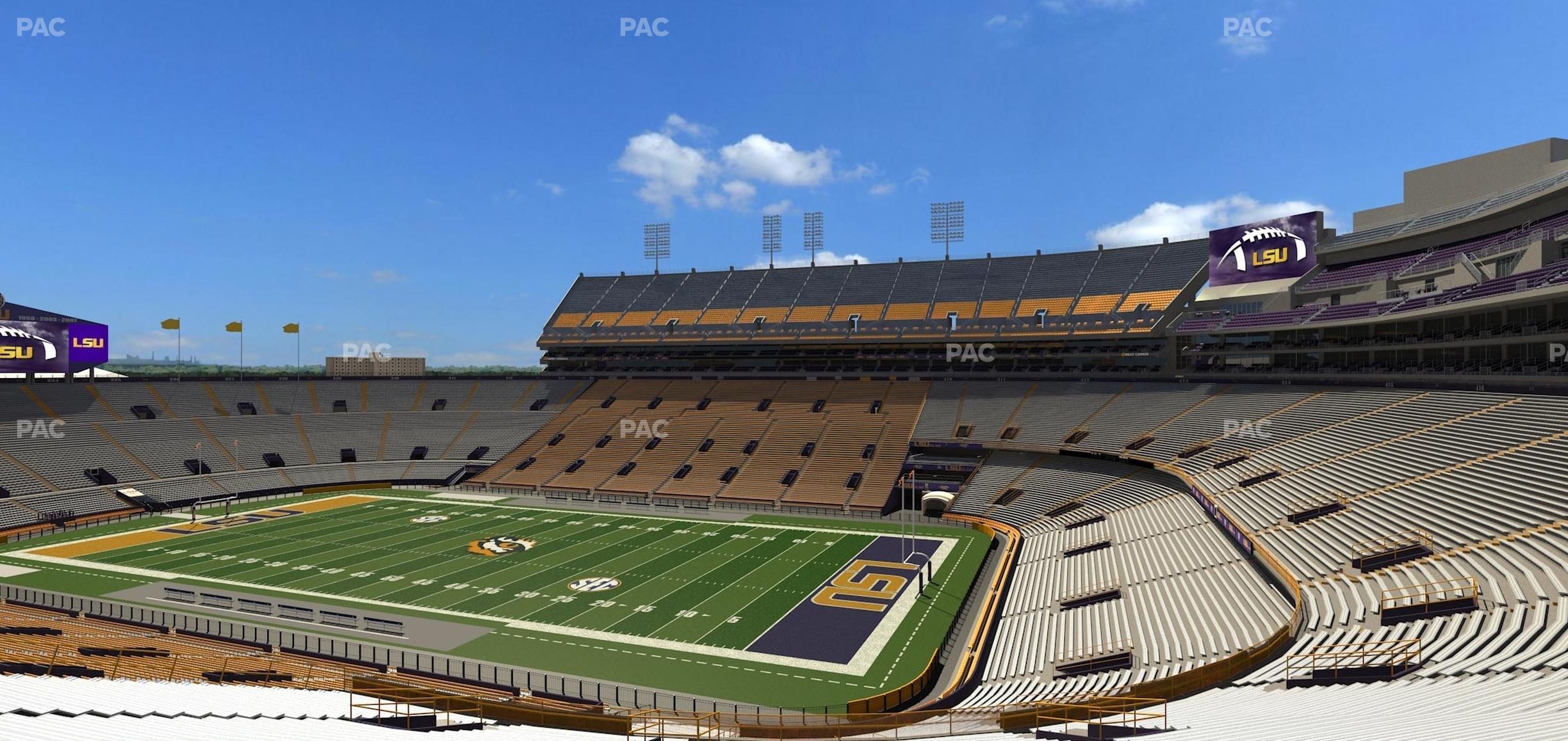 Seating view for Tiger Stadium Section Club 102