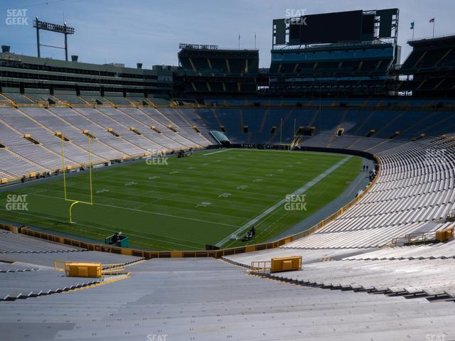 Seating view for Lambeau Field Section 106