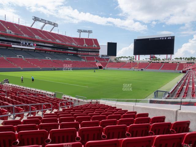 Seating view for Raymond James Stadium Section 102