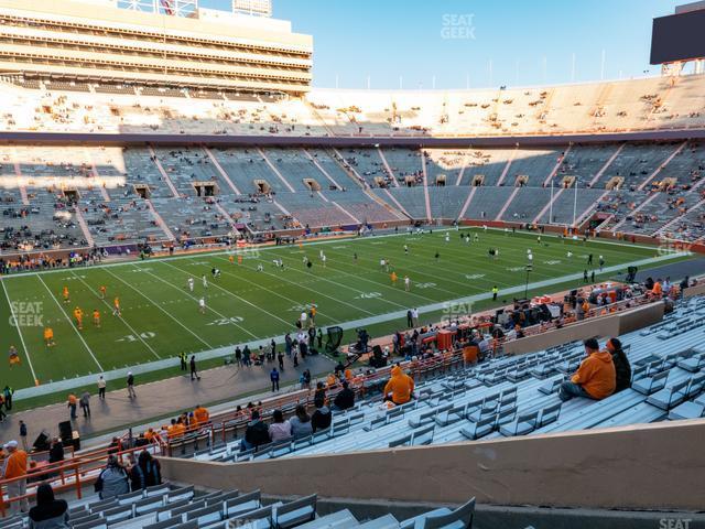 Seating view for Neyland Stadium Section X 1