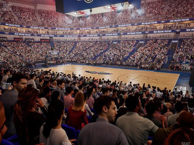 Seating view for Smoothie King Center Section 123