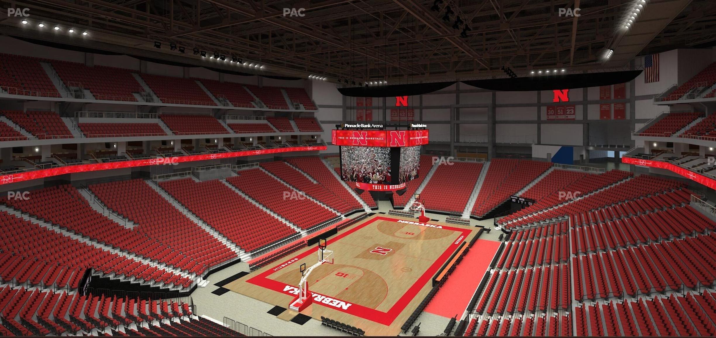 Seating view for Pinnacle Bank Arena Section 209