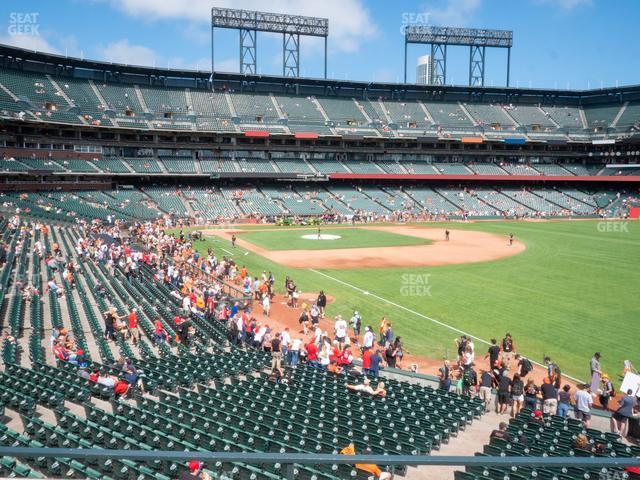 Seating view for Oracle Park Section Arcade 151