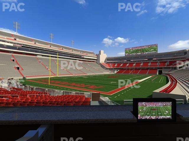 Seating view for Razorback Stadium Section Loge 22