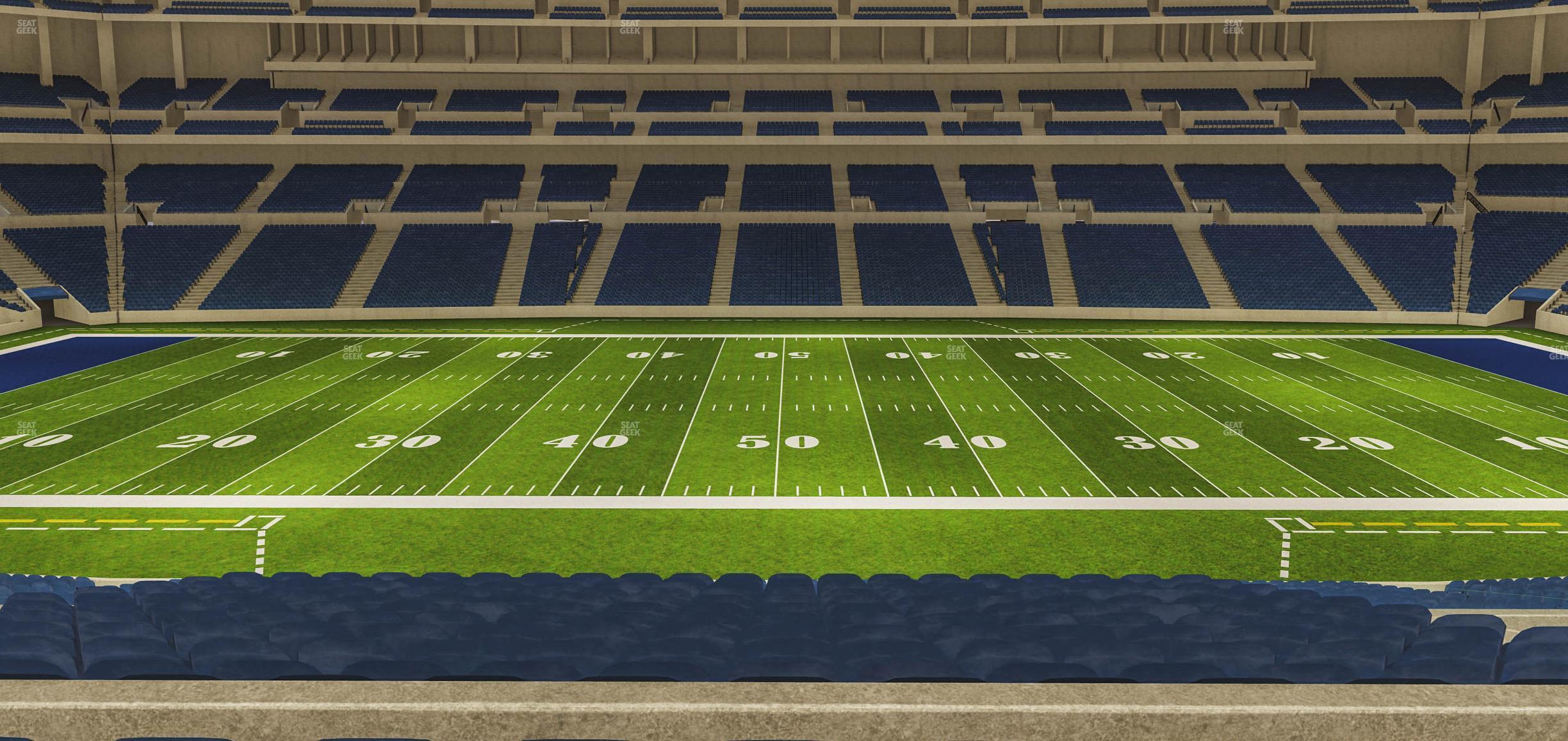 Seating view for Lucas Oil Stadium Section 213