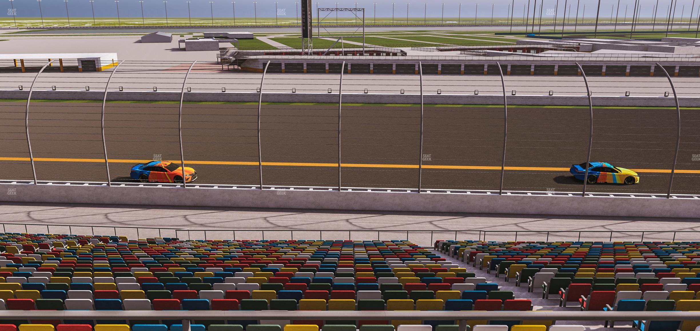 Seating view for Daytona International Speedway Section Back 125