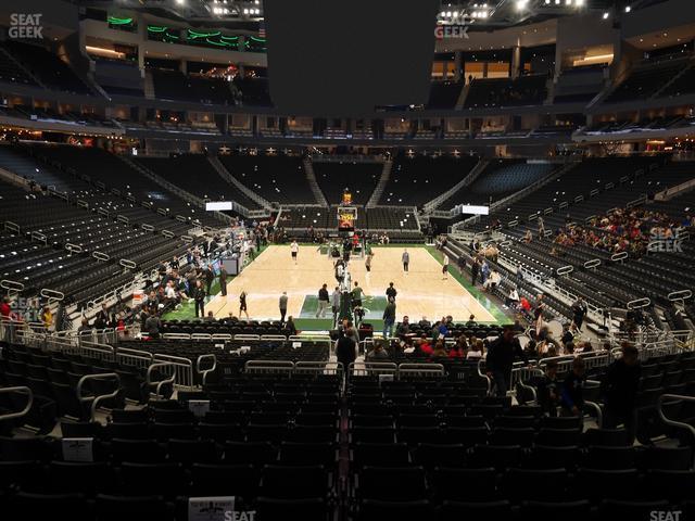 Seating view for Fiserv Forum Section 112