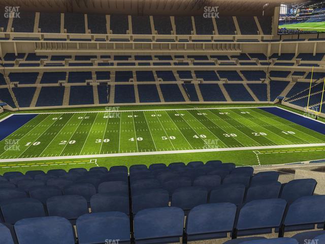 Seating view for Lucas Oil Stadium Section 414