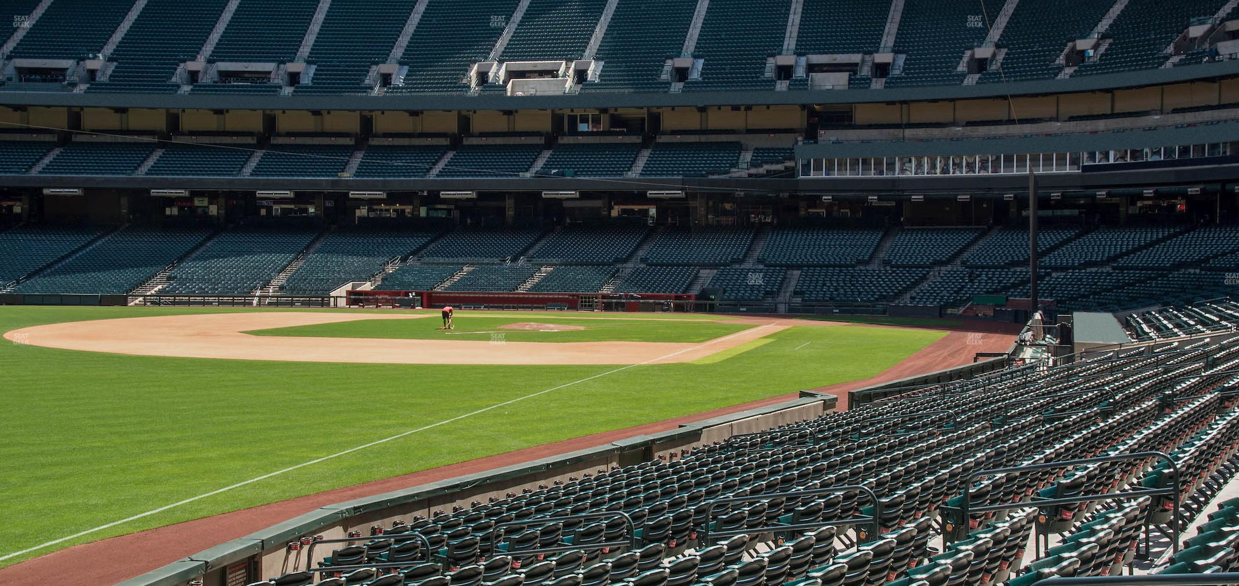 Seating view for Chase Field Section 135