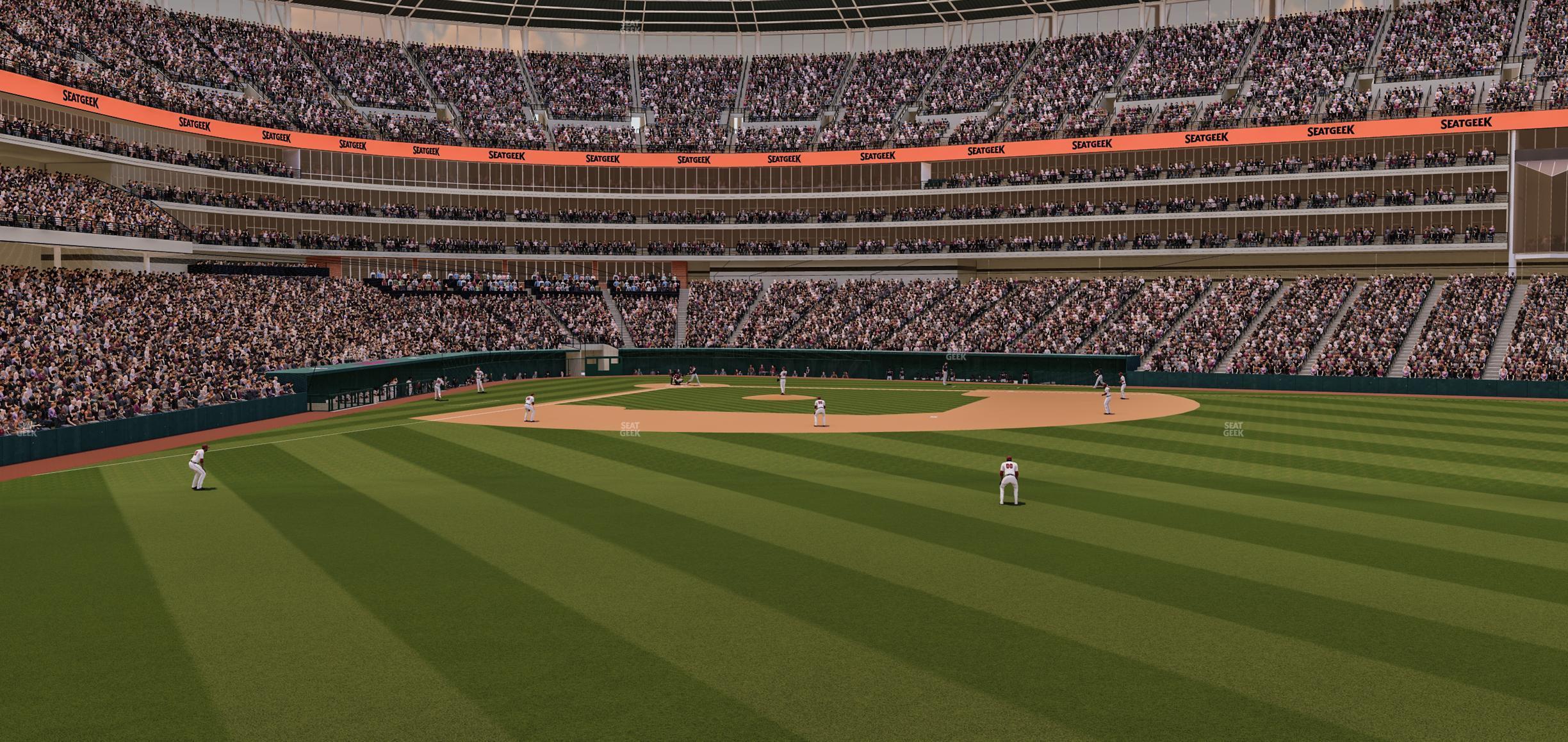 Seating view for Progressive Field Section 103