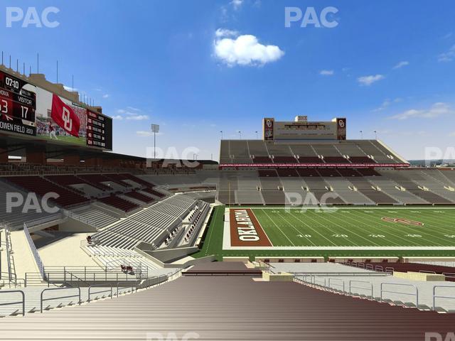 Seating view for Gaylord Family Oklahoma Memorial Stadium Section 35