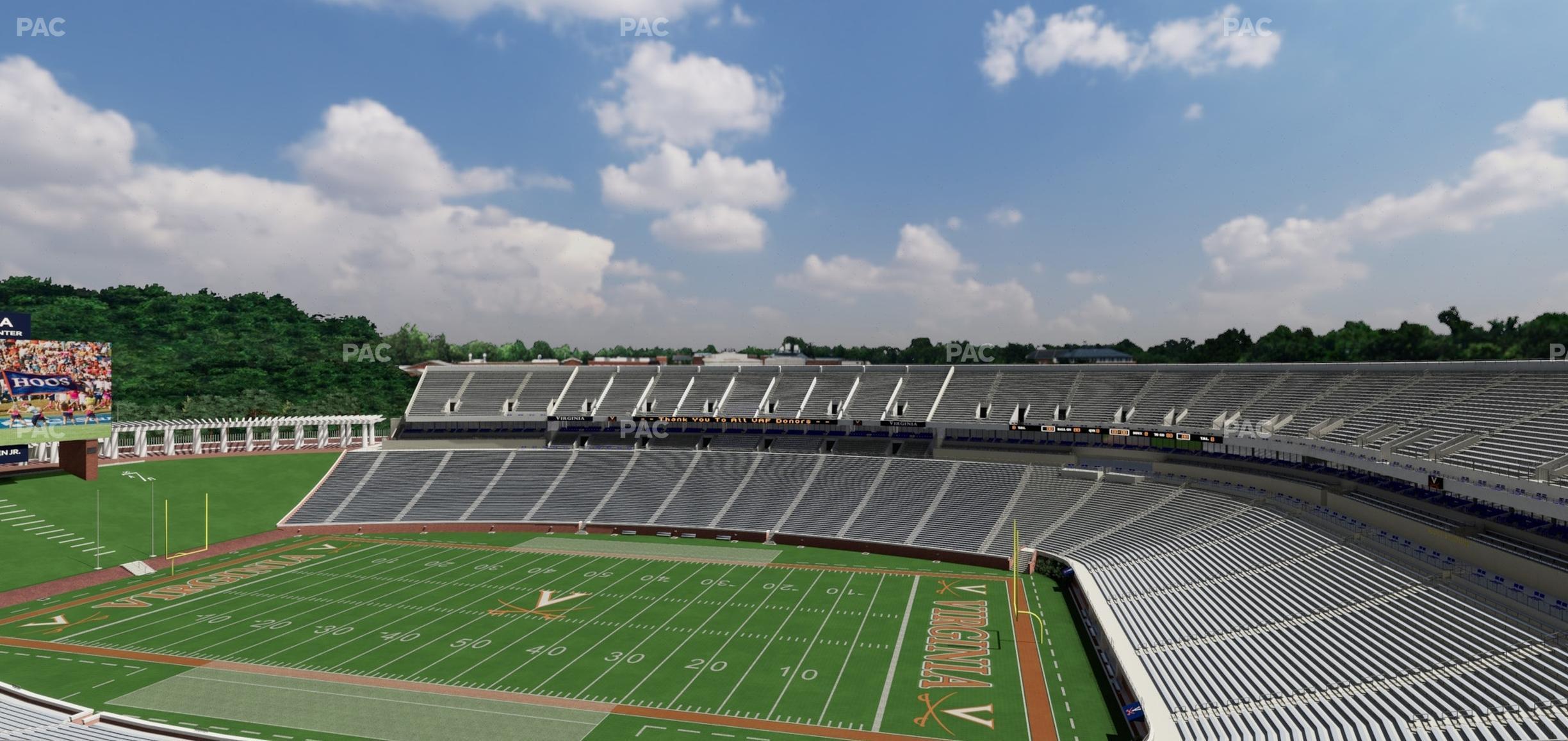 Seating view for Scott Stadium Section 529