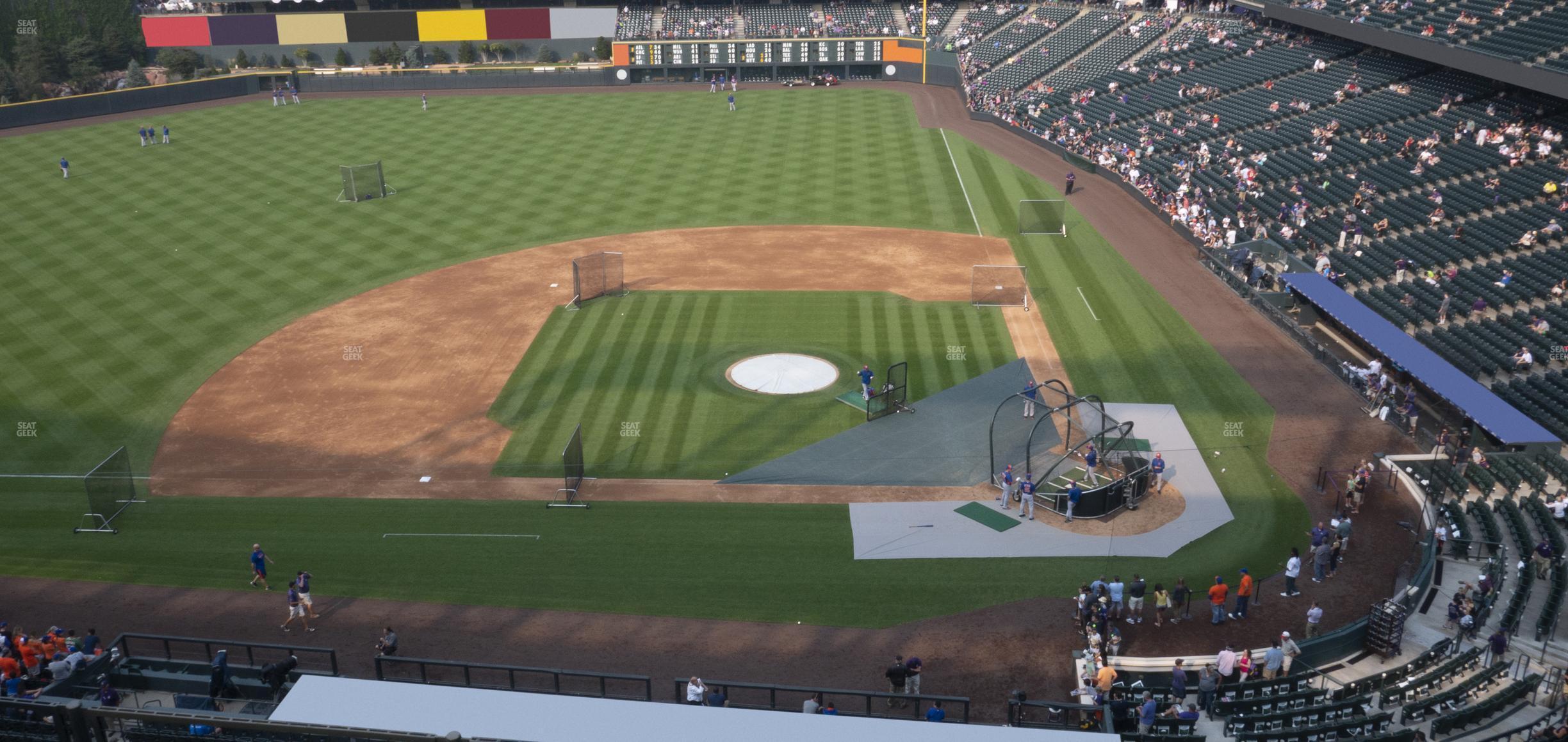 Seating view for Coors Field Section Lower 336