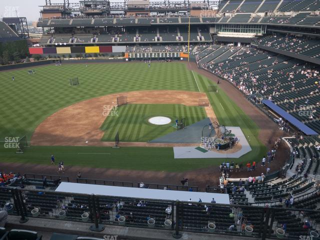 Seating view for Coors Field Section Lower 336