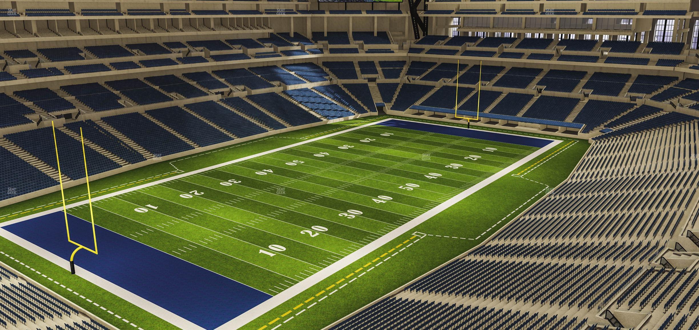 Seating view for Lucas Oil Stadium Section 547