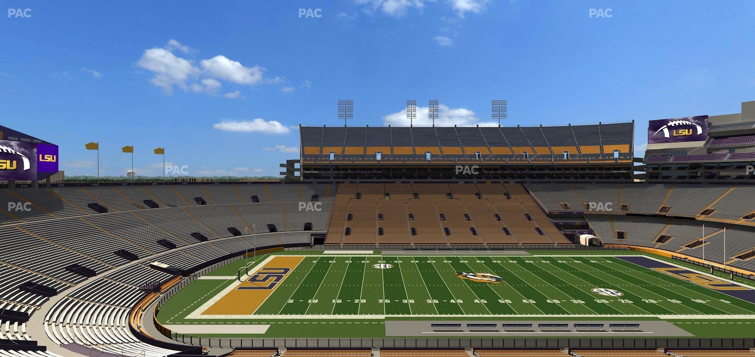 Seating view for Tiger Stadium Section Club 108