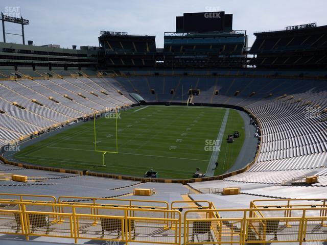 Seating view for Lambeau Field Section 304