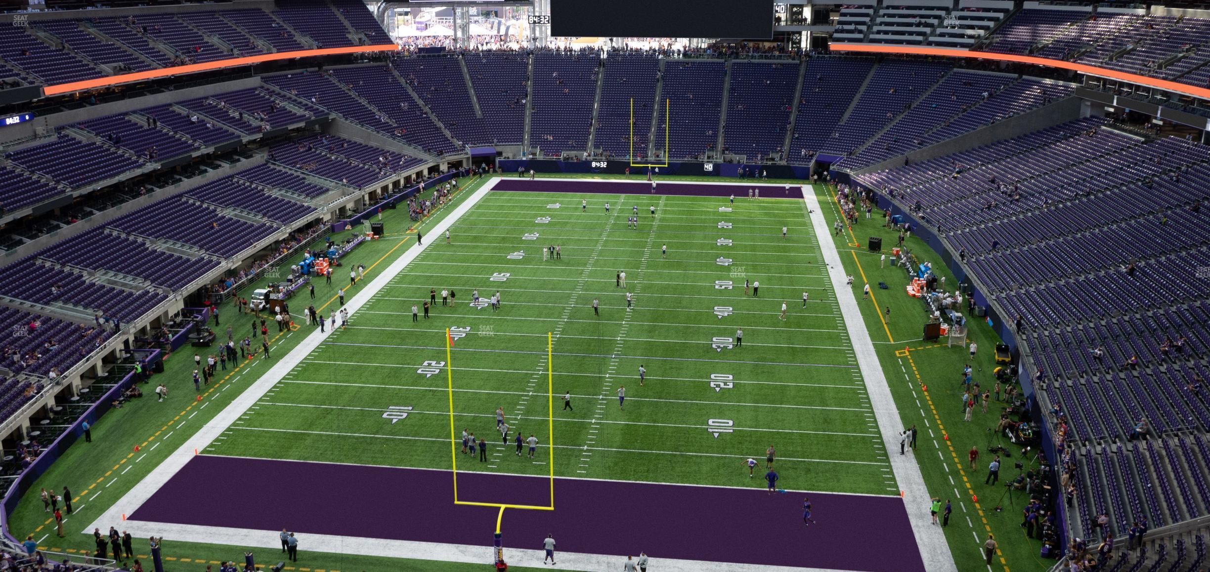 Seating view for U.S. Bank Stadium Section 325