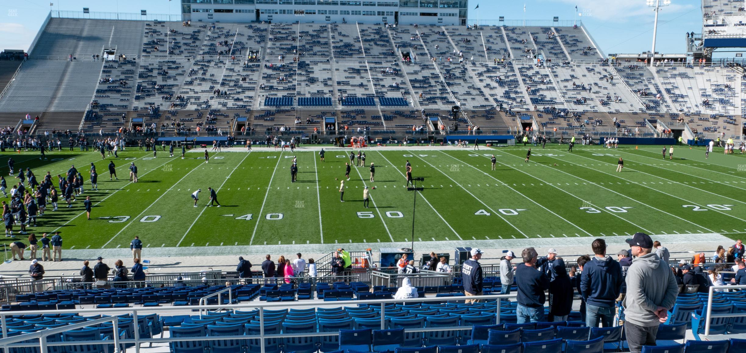 Seating view for Beaver Stadium Section East E