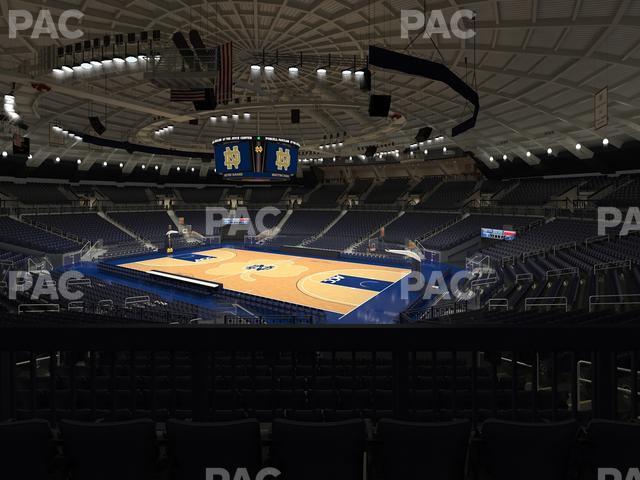 Seating view for Purcell Pavilion at the Joyce Center Section 108